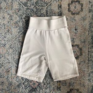 Frame Denim Cotton Biker Shorts